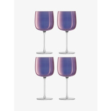 LSA International Aurora 450ml Wine Glass Set of 4 Violet