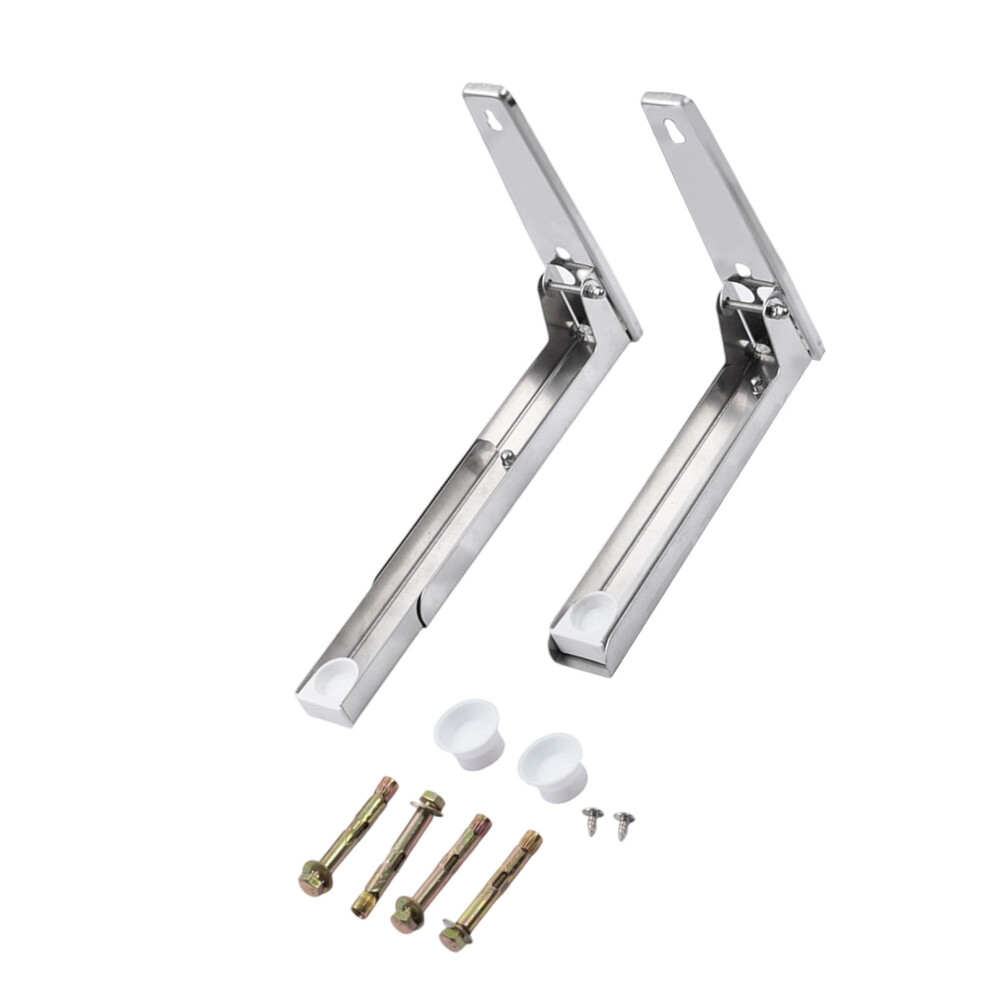 Space Efficient Expandable Shelf For Microwave Oven- Silver 7732000389238