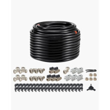 Luchtcompressor Aansluitset-Duoku-200 voet x 3/4"-PEHD Pijpsysteem-Aluminium-Waterdicht en Gemakkelijke Installatie