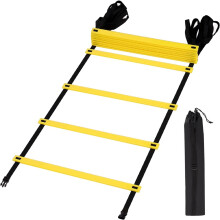 Training Ladder, Agility, Speed Training, Football Equipment, 6 m, Black and Yellow