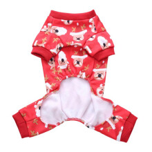 Cats Dog Christmas Santa Cosplay Costume Outfit Soft-Elk S