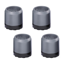 4 Stück Anti-Vibrations-Fußpolster für-Grau schwarz