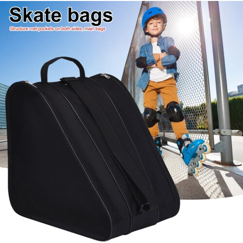 Ice Skating Backpack for Kids, Breathable Thick Figure Skating Bag Black 1