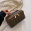 Designer Monogram Makeup Bag, Cosmetic Case with Handle, Brown Pattern, Gold Hardware 3