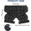 Padded protective shorts for skiing, EVA, adjustable, breathable, S black 5