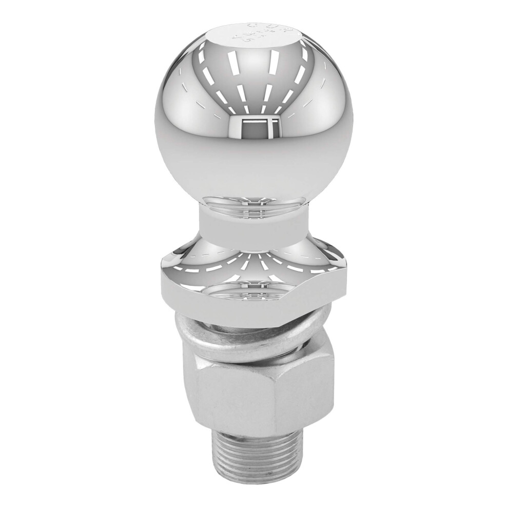 40066 Chrome Trailer Hitch Ball, 6,000 Lbs, 2Inch Diameter, 1 X 21/8Inch Shank 9412369456946