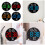 Modern Decorative Clock Multifunctional LED Clock-Red 3