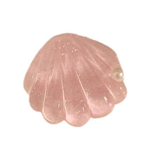 Barrette en forme d'étoile de mer/coquille,-Rose coquille
