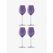 LSA International Aurora 285ml Champagne Tulip Glass Set of 4 Violet