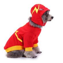 Funny Outfit Christmas Santa Costume for Puppy-Lightning Dog S