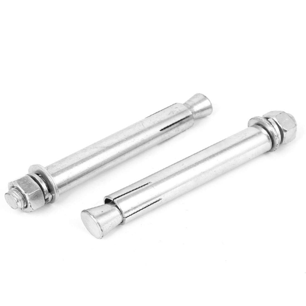 Lon0167 M16x180mm Zinc Featured Plated Hex Nut Reliable Efficacy Expansion Bolts Screws Sleeve Anchor 2Pcs(Id:7c9 E3 69 3D0) 9189345702501