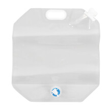 Garrafa de água dobrável para emergências e sobrevivência, feita de material de qualidade alimentar, livre de BPA, com torneira grande e