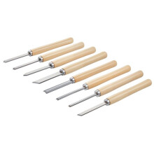 Juego de Herramientas de Torneado para Torno de Madera-Duoku-8 PCS-Cinceles de Madera con Cuchillas de Acero al Carbono-2 Herramientas Oblíquas