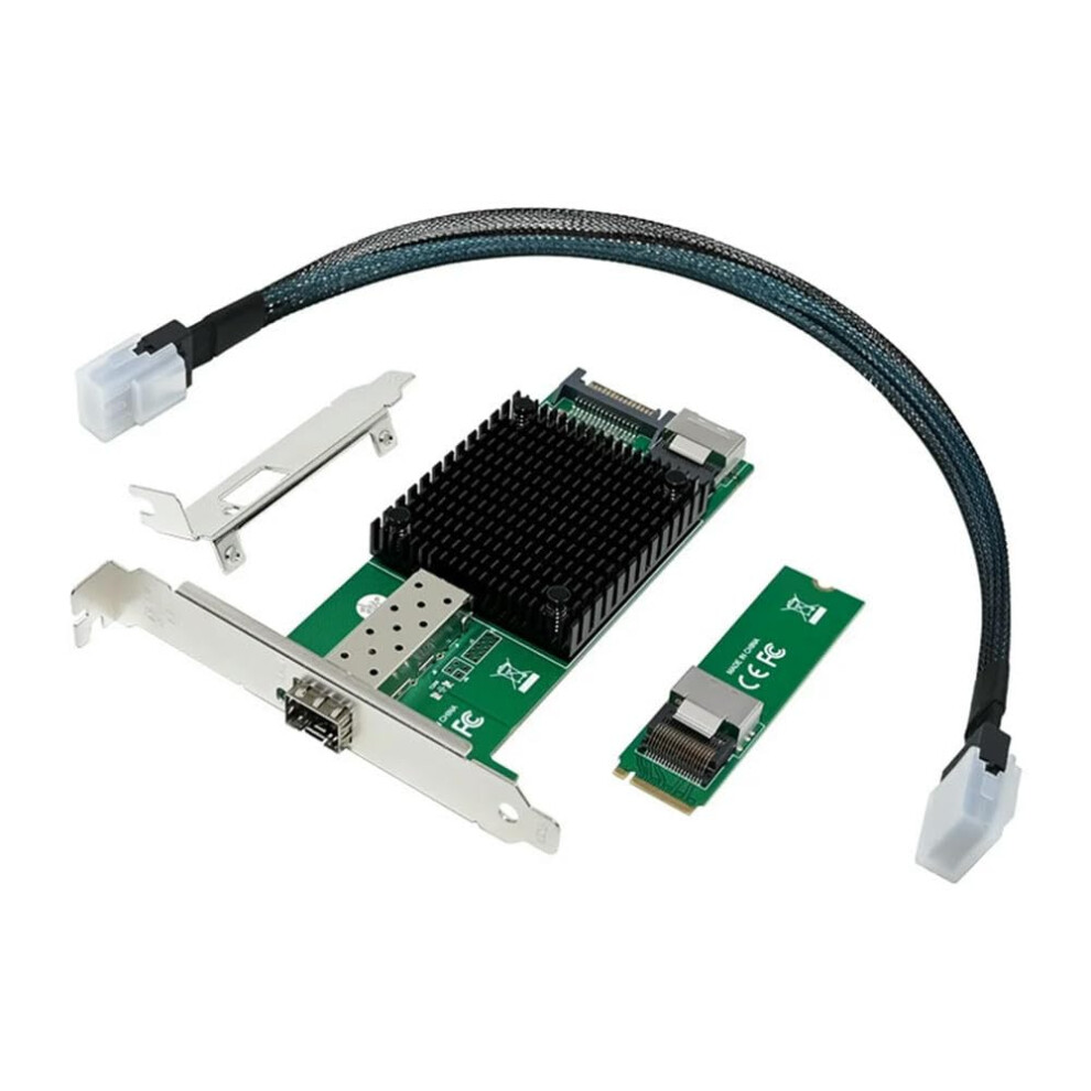 For M.2 10G Server Network Card M.2 M X520-Da1 10G Sfp+ Fiber Optic Industrial Computer Server Network Card Jl82599en Chip 9189345703485