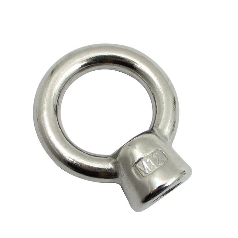 Dwz 5Pcs Jis1169 Lifting Eye Nut Ring Loop Hole Thread Nuts 304 Stainless Steel M6 M8 M10 M12 For Marine Hardware (Size: M6) 9189345703676