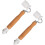 2pcs Roller Roller Construction Roller Tool Wallpaper Roller Wooden Handle 2