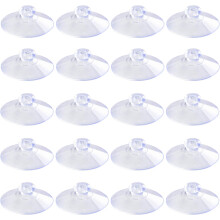Ventose multifunzione in plastica trasparente con superfici non porose, ventose di ricambio per l'organizzazione domestica.