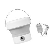 Machine à laver portative pliable, capacité de 4,8 l,-Blanc UE