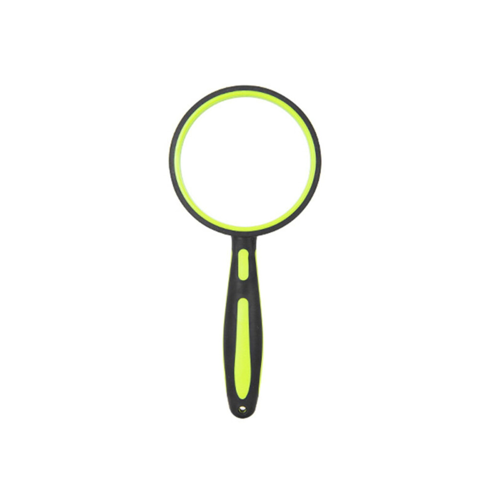 Green Ergonomic Rubber Grip Magnifying Glass With 510X Multiple Magnification Levels Handheld Loupe For Multipurpose Use 60Mm