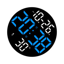 Minimalists Silents Movement Wall Clock Battery Operated-Blue