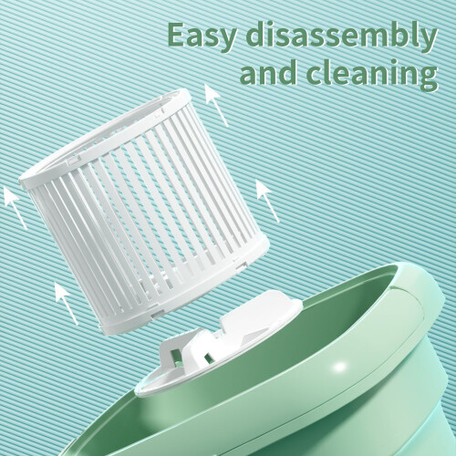 Mini Washing Machine Foldable 3 Wash Programs Low Energy-Blue 1