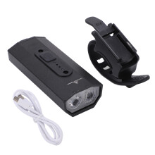 Fram- och baklykta för cykel, USB-C, uppladdningsbar, IPX7, vattentät, smarta sensorer, automatisk avstängning, bländfri LED-cykellampa med