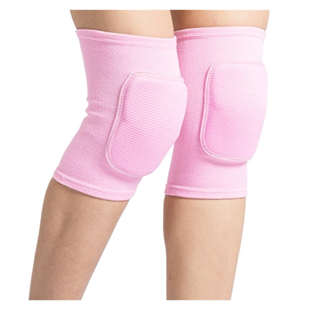 Knee Pads 2 Pcs Compression Dancing Knee Support Thickened Sponge Yoga Knee Brace (Styleb Pink, L) 9365049408066