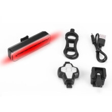 Lampă spate pentru bicicletă reîncărcabilă USB cu funcție de avertizare a direcției, siguranță îmbunătățită la mersul pe timp de