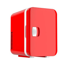 Small Fridge 6L Capacity Car Use Beverages Refrigerator-Red