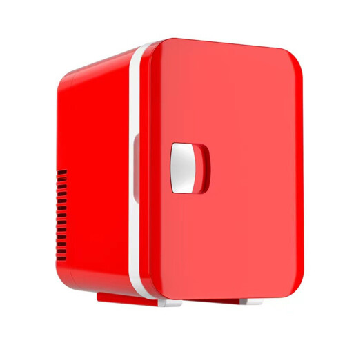 Small Fridge 6L Capacity Car Use Beverages Refrigerator-Red