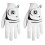 2016 Ladies Left Handed Golf Glove  2 Pack  Large  White 1