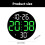 Digital Electronic Clock Bedroom LED Clock Solid-Green 4