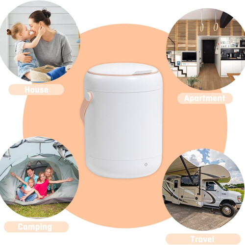 Small Travel Laundry Machine Portable Washing Machine 2.8L 1