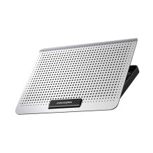 Desktop Laptop Stand Aluminum Cooling Rack Fan Dual USB Ports Ergonomic Posture Support Universal Fit