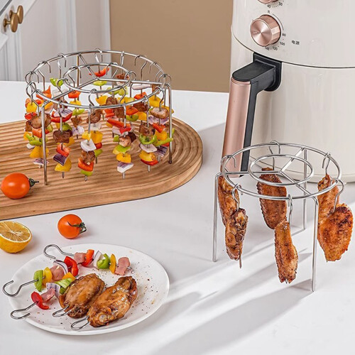 Detachable Vertical Skewer Holder Barbecue-Includes 24 needles 2