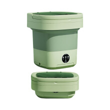 Portable Automatic Washer Foldable Washing-Light Green