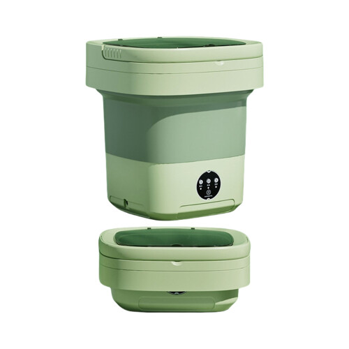 Portable Automatic Washer Foldable Washing-Light Green