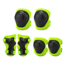 Kids Knee Pads and Elbow Pads Set 313 Years Protective Gear for Skateboard, Scooter, Cycling (Gift for Teens, Boys, Girls) Light Green