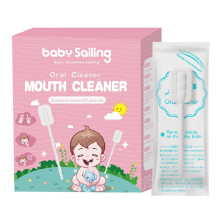 Baby oral cleaner, soft cleaning sticks, flexible tongue cleaner for gums, packaged