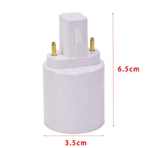 3PCS Vlamvertragende G23 naar E26/E27 Lamp Adapters Plastic 2