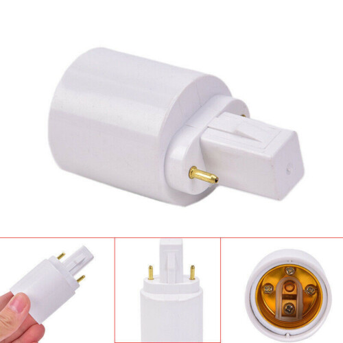 3PCS Vlamvertragende G23 naar E26/E27 Lamp Adapters Plastic 1