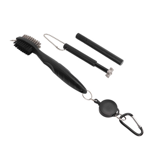 Εργαλείο καθαρισμού γκολφ Carabiner αλουμινίου με αναδιπλούμενο φερμουάρ, 2