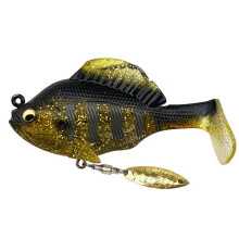 10g/6cm TTail Swimbaits 3D Eyes Blades Bait 360 Degree Rotatable  Water Fishing Lure for Freshwater Saltwater