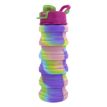Convenient For Sports Water Bottles, Stylish And Comfortable Silicone Collapsible Leakproof Design, Safe Material Eco-Friendly Reusable Explosion-Proo