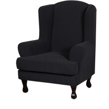 Elegante oorfauteuilhoezen, aparte zitkussenhoezen, zeer elastische slipcovers, waterafstotende antislip meubelhoezen voor uw comfortzone (Na