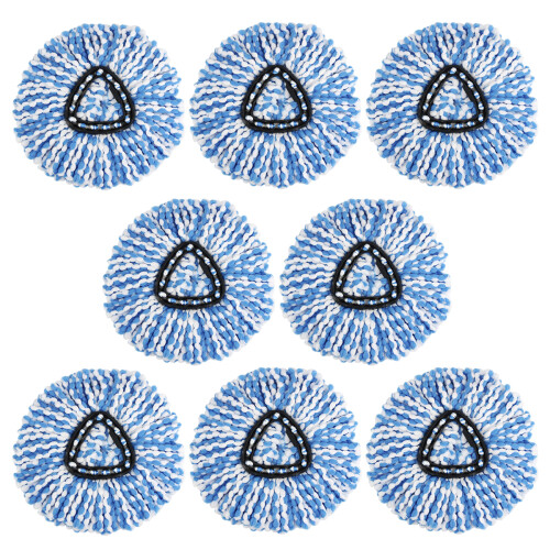 Spin Mop-utbyteshuvud, utbyteshuvud för mikrofibermopp, triangulär rotationsdesign säkerställer sömlös installation och optimal prestanda på