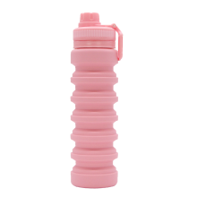 Hydration On The Go: Reusable Collapsible Water Bottle, Leakproof And Portable Design For Active Lifestyles, Hot And Cold Resistant With Easy-Clean Fe