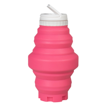 Buidéil Uisce Fillte Saor ó BPA do Chompánach Taistil, Buidéal Fillte Silicone Grád Bia atá Cruthúnas Sceite le haghaidh Eachtraí Allamuigh