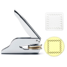 Stainless Steel Seal Embosser for Book-square tambourine