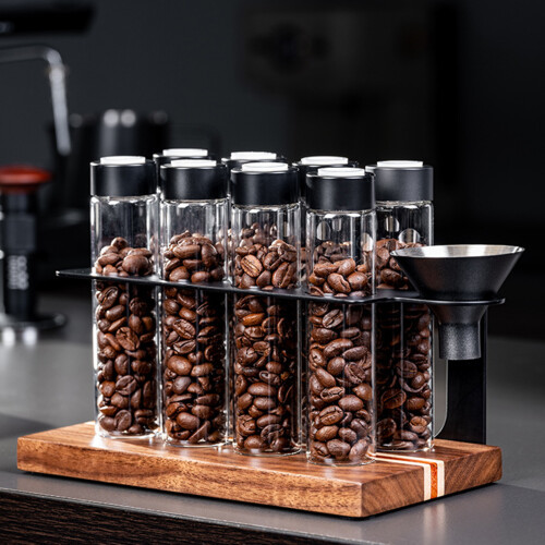 Glas-Kaffeebohnen-Aufbewahrungsröhrchen, 2